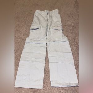 Kids Light Gray Cargo Pants